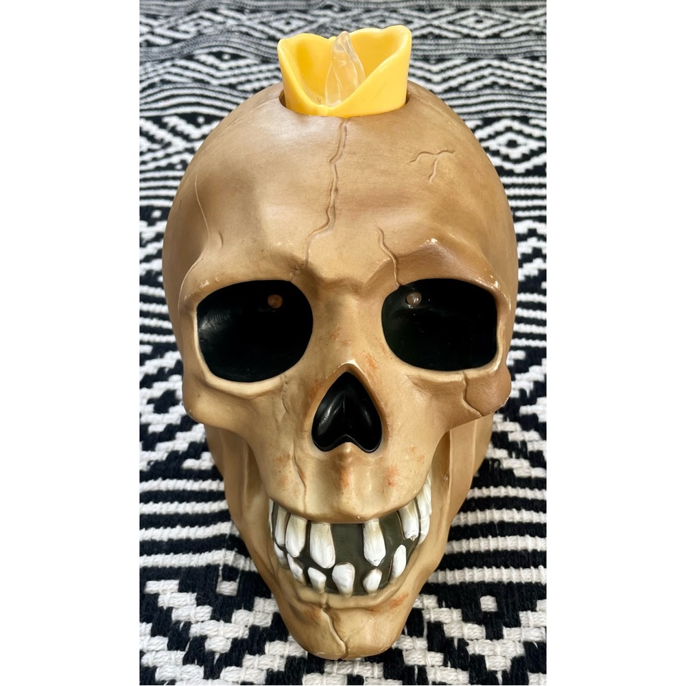 Halloween Light Up Skull Decoration